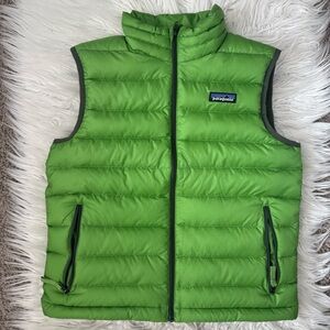 Patagonia Kids' Down Sweater Green Vest, Medium